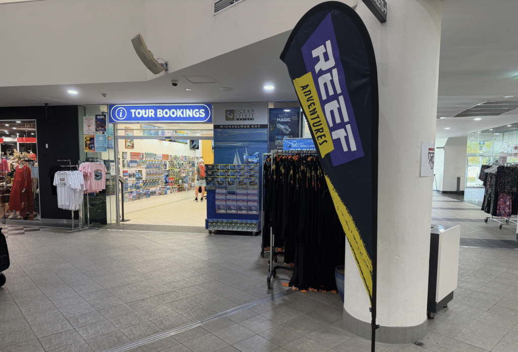 Reef Adventures shop location at The Pier Shopping Centre in Cairns