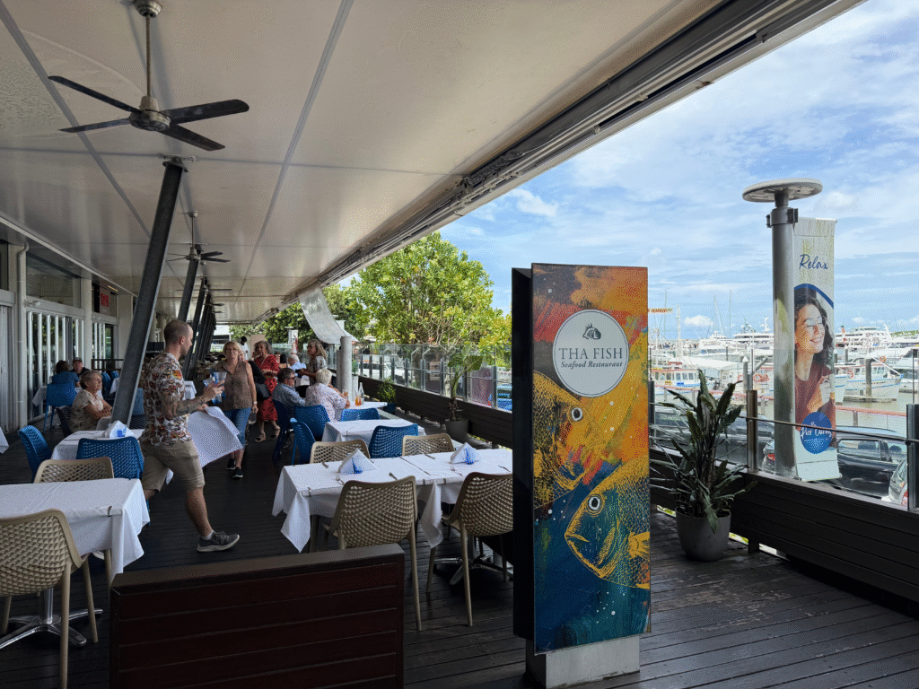 THA Fish Seafood Restaurant on the waterfront at The Pier Shopping Centre in Cairns